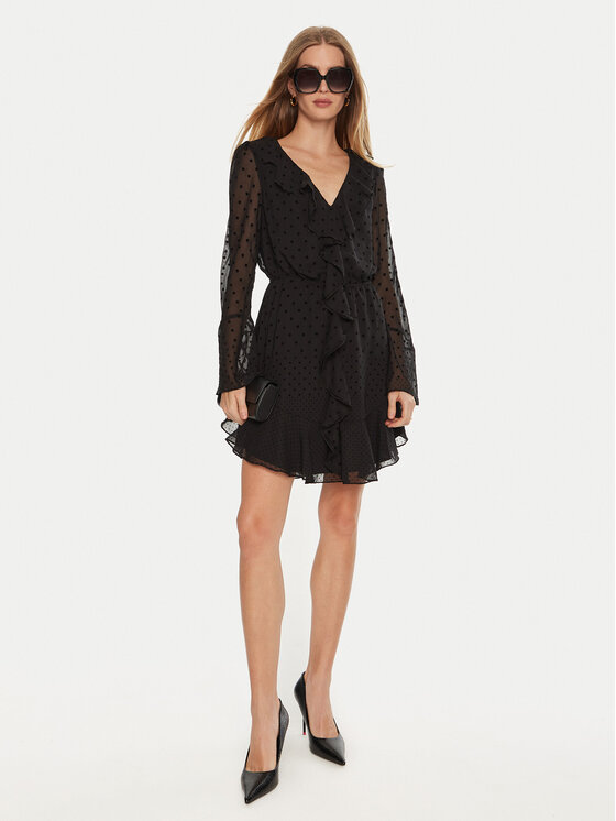 Guess Guess Ikdienas kleita Olympe W4BK38 WGLF0 Melns Regular Fit
