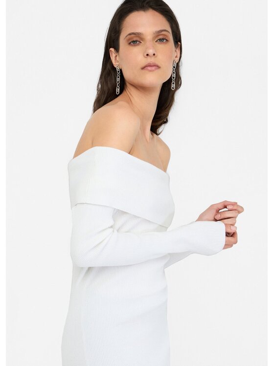 Liu Jo Liu Jo Maglione MF5439MS49I10701 Bianco Slim Fit