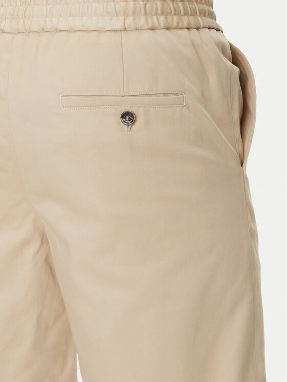 AMI PARIS AMI PARIS Шорти з тканини HSO303.CO0103 Бежевий Regular Fit