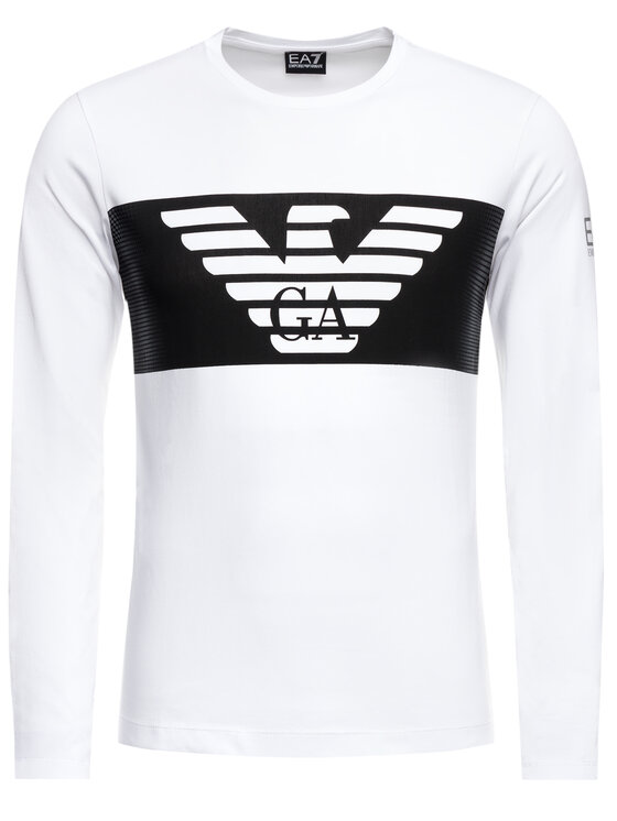 EA7 Emporio Armani EA7 Emporio Armani S dlhými rukávmi 6GPT59 PJQ9Z 1100 Biela Regular Fit