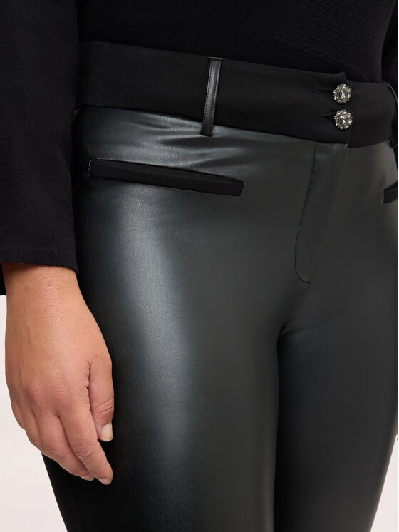 Fiorella Rubino Fiorella Rubino Pantaloni di tessuto P715L002519N033 Nero Skin Fit