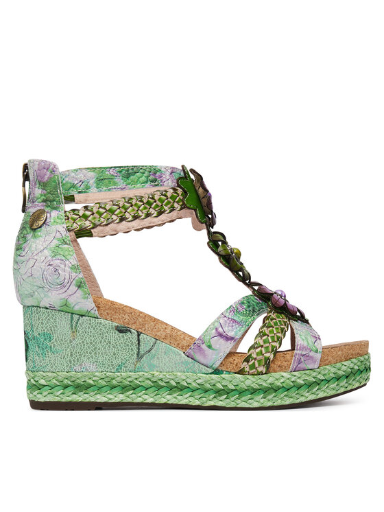 Laura Vita Sandały Facyo 72 Zielony