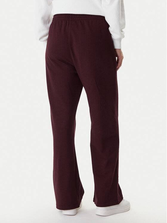 Tommy Hilfiger Tommy Hilfiger Teplákové nohavice UW0UW06081 Bordová Wide Leg