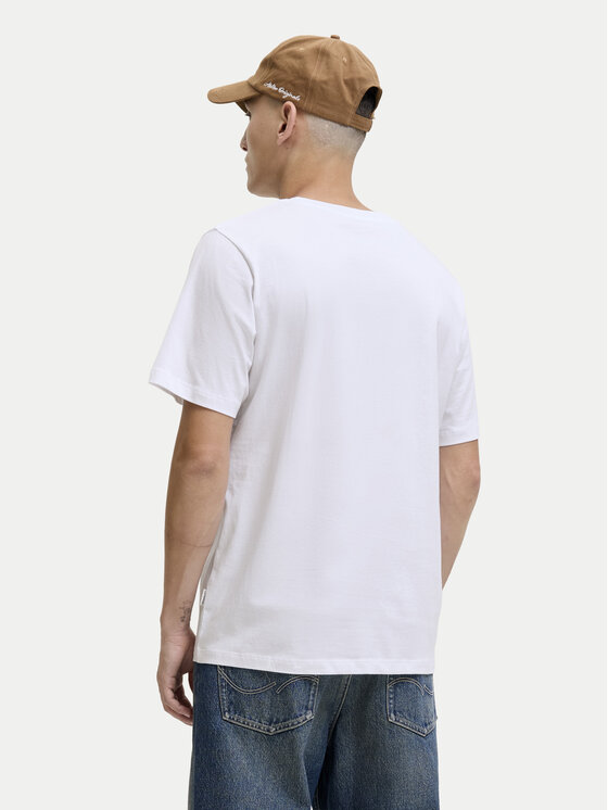 Jack & Jones Jack & Jones T-Shirt Rinwood 12283628 Biały Regular Fit