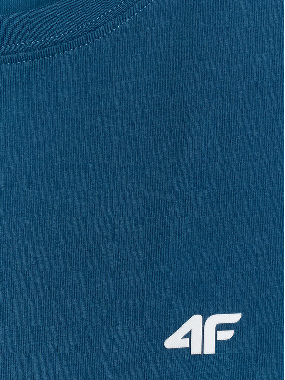 4F 4F T-Shirt NOS Turkusowy Slim Fit