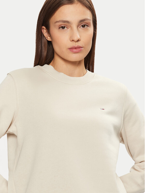 Tommy Jeans Tommy Jeans Felpa DW0DW19959 Beige Regular Fit