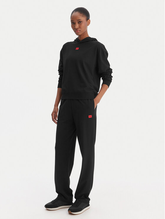 HUGO HUGO Dressipüksid Signature 50556808 Must Regular Fit