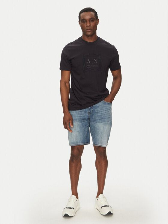 Armani Exchange Armani Exchange Jeans kratke hlače XM000073 AF13331 MB001 Modra Slim Fit