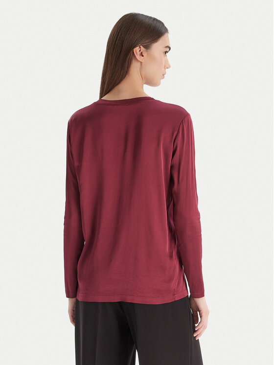 ViCOLO ViCOLO Bluzka TF0244 Bordowy Regular Fit