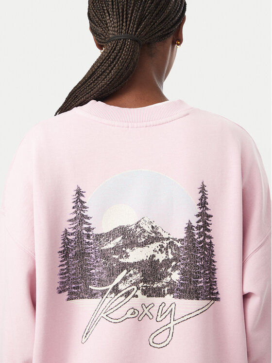 Roxy Roxy Felpa Cross Your Mind ERJFT05113 Rosa Regular Fit