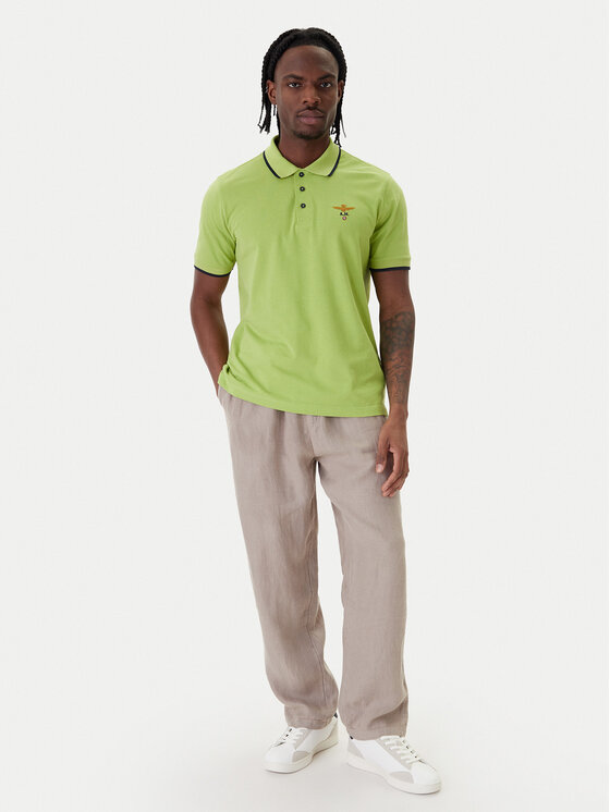 Aeronautica Militare Aeronautica Militare Polo 261PO1308UP00082 Zielony Regular Fit