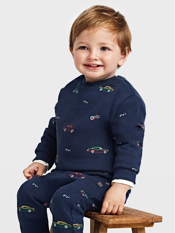 Felpa 2411 Blu scuro Regular Fit