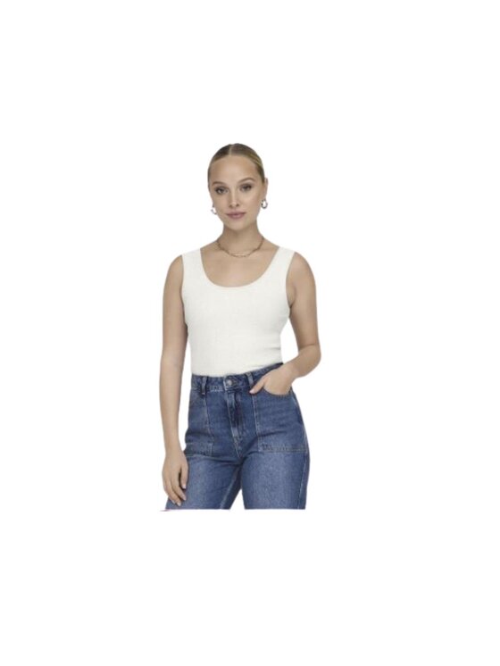 ONLY ONLY Top Canotta onleasy sl tank top Bianco Extra Slim Fit