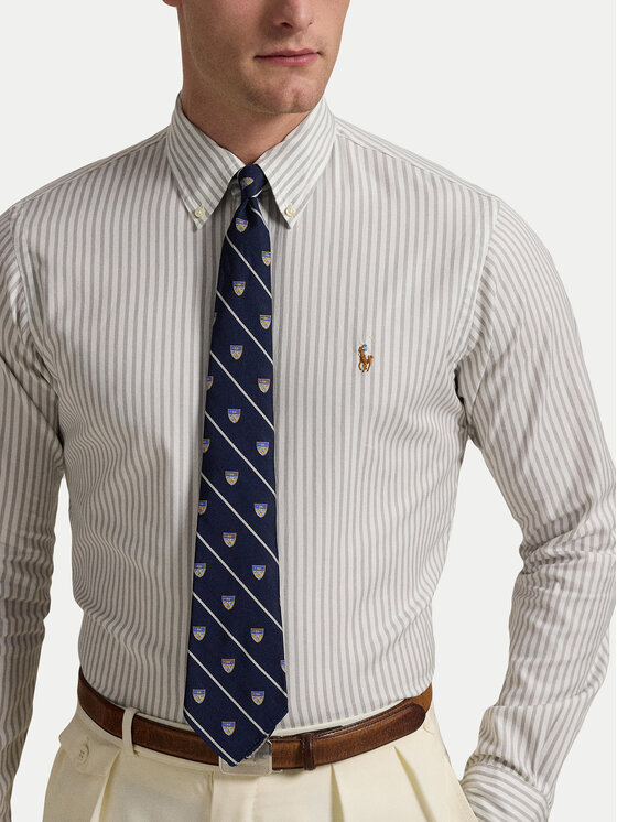 Polo Ralph Lauren Polo Ralph Lauren Marškiniai 710886462001 Pilka Custom Fit