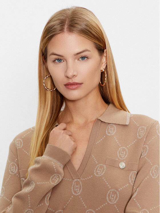 Liu Jo Sport Liu Jo Sport Džemperis TF3196 MA63L Bēšs Regular Fit