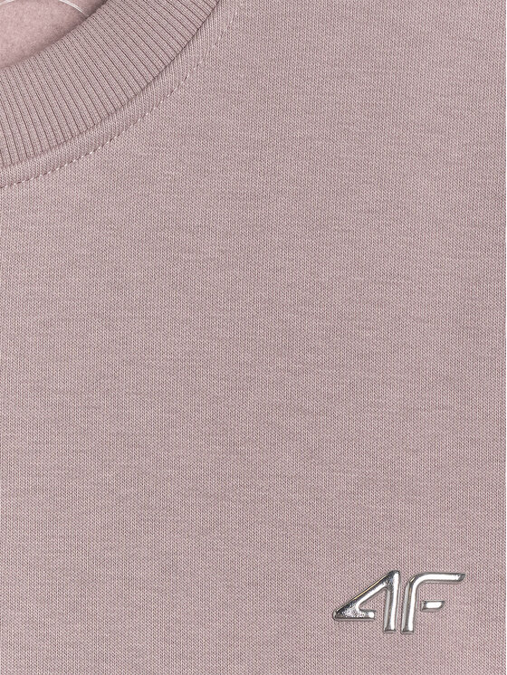 4F 4F Bluza ESSENTIALS Beżowy Loose Fit