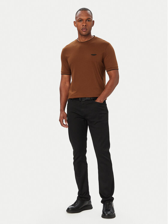 BOSS BOSS T-Shirt C-Thompson 50575011 Brązowy Regular Fit