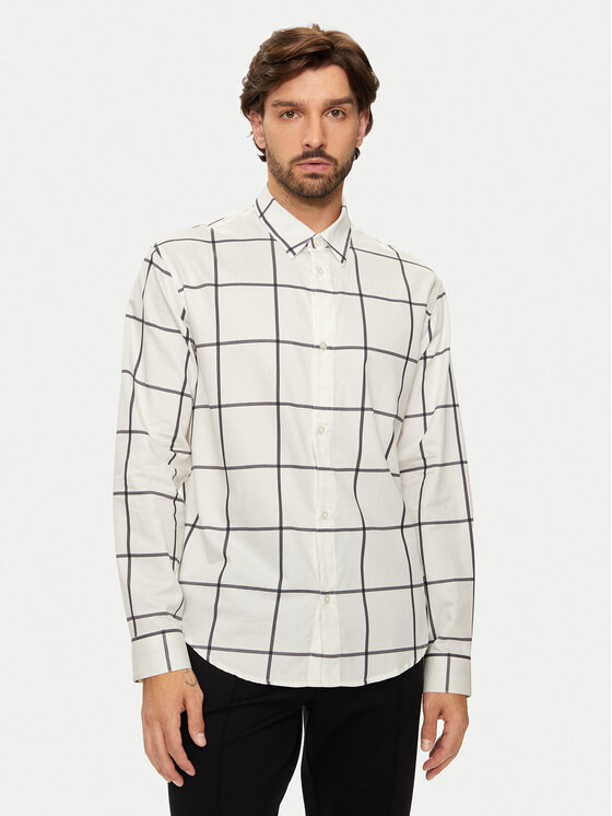 Armani Exchange Košeľa 6DZCL5 ZN5FZ 51AW Biela Regular Fit