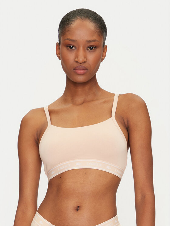 Lacoste Reggiseno top IF8166 Beige, taglia : XL