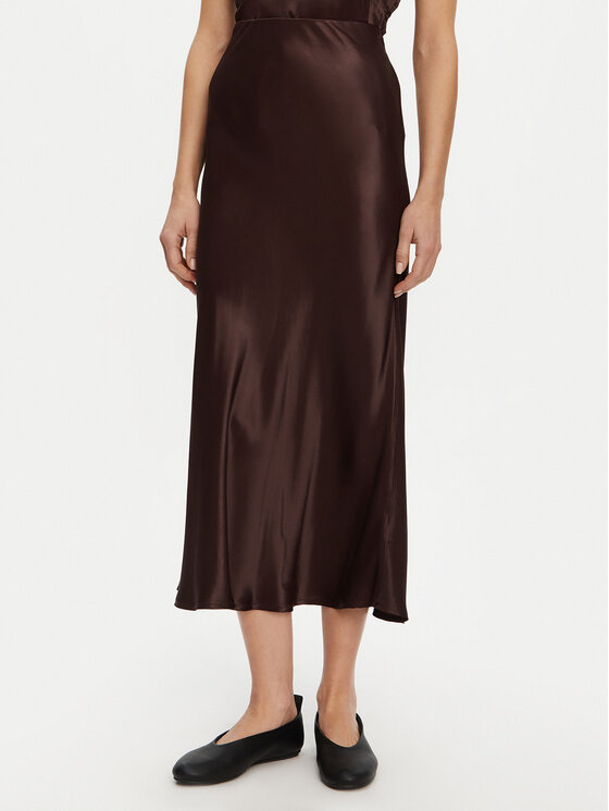 2NDDAY 2NDDAY Midi szoknya Clea 2252153287 Barna Regular Fit
