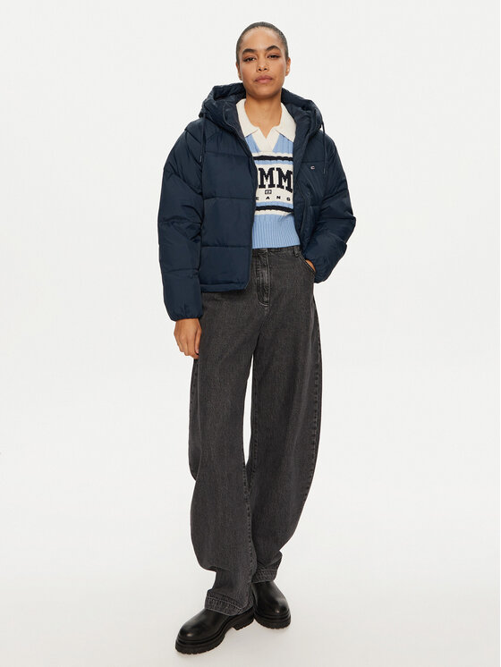 Tommy Jeans Tommy Jeans Zimska jakna Vail DW0DW18841 Tamnoplava Regular Fit
