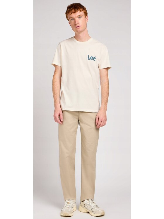 Lee Lee Chinosy Regular Chino Beżowy Chino Fit