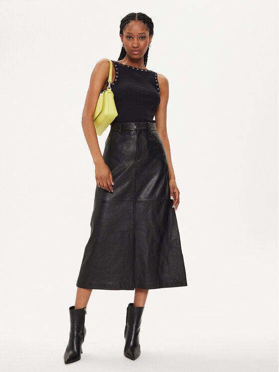 Gestuz Gestuz Marškinėliai Drew 10908922 Juoda Slim Fit
