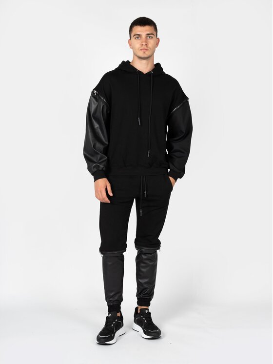 Les Hommes Les Hommes Μπλούζα LBH1000700F Μαύρο Regular Fit