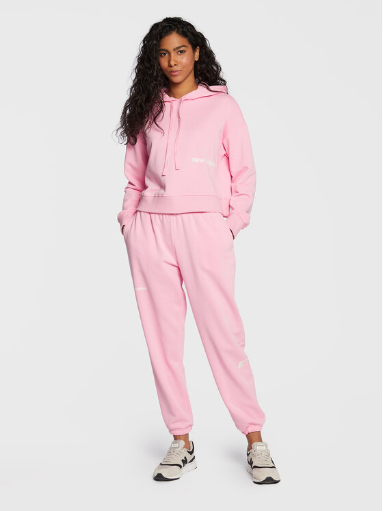 New Balance New Balance Суитшърт Essentials WT23512 Розов Relaxed Fit
