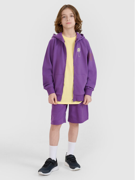 4F 4F Szorty sportowe TSHOM685 Fioletowy Oversize