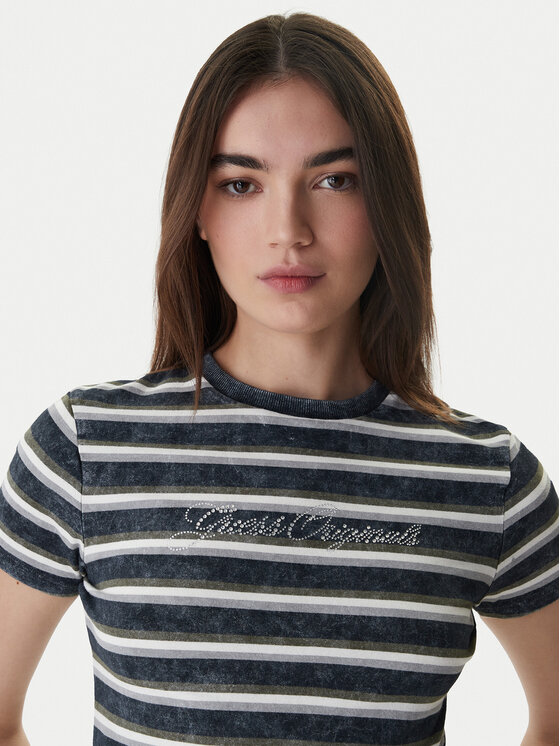 Guess Guess T-Shirt W6RI41 J1314 Granatowy Regular Fit