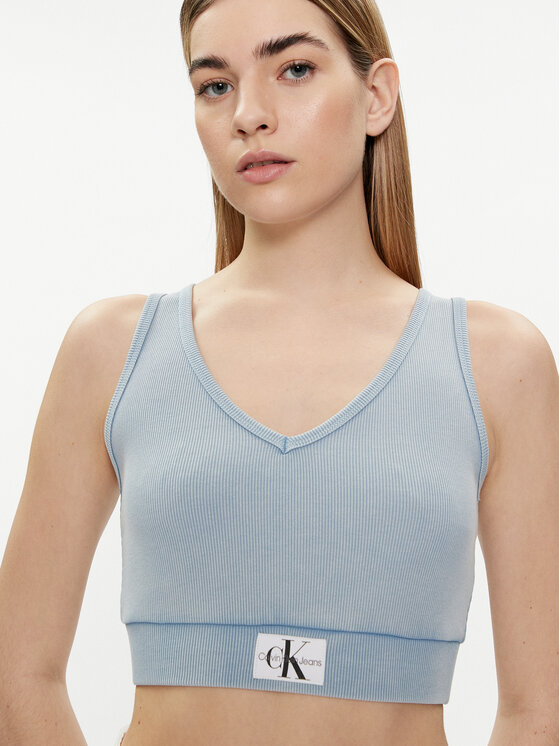 Calvin Klein Jeans Calvin Klein Jeans Top J20J223109 Himmelblau Slim Fit
