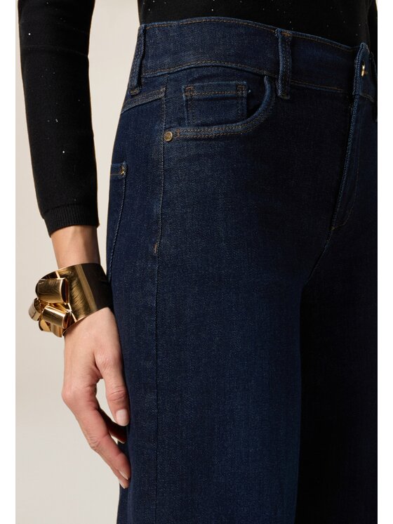 Oltre Oltre Jeansy P521R108842N034 Niebieski Baggy Fit