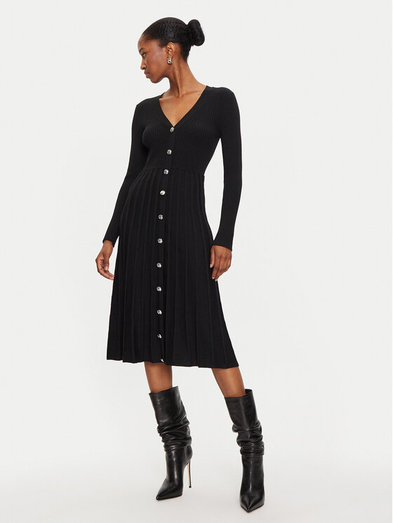 Morgan Morgan Strickkleid 242-RMATISS Schwarz Regular Fit