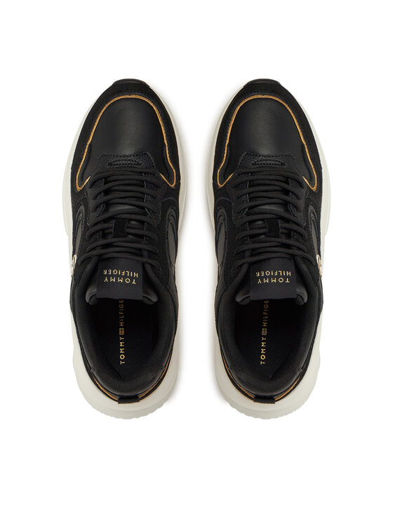 Tommy Hilfiger Tommy Hilfiger Sneakersy Chunky Fashion Runner FW0FW08129 Čierna