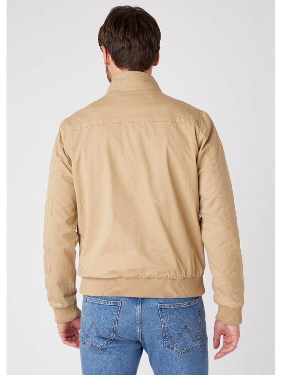Wrangler Wrangler Kurtka przejściowa THE BOMBER Beżowy Regular Fit