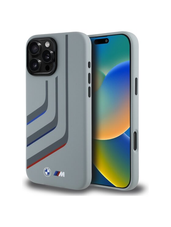BMW Motorsport BMW Motorsport Etui na telefon Silicone Turning Lines Szary