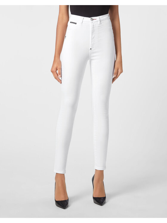 PHILIPP PLEIN PHILIPP PLEIN Džínsy 4631 Biela