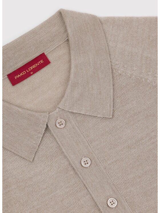 Pako Lorente Pako Lorente Sweter P26WP-2X-001 Beżowy Straight Fit