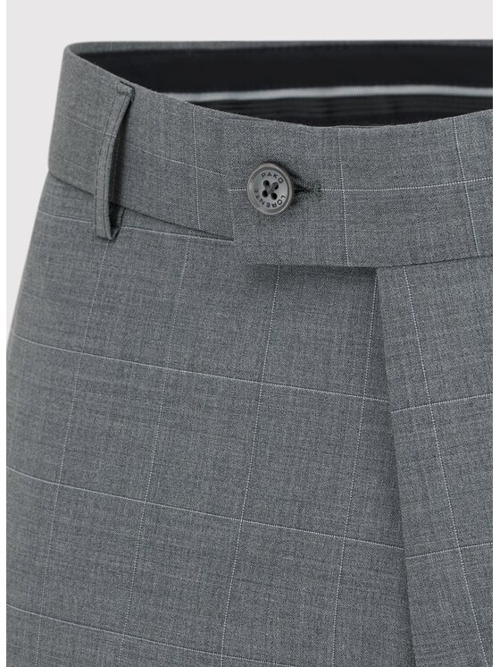 Pako Lorente Pako Lorente Spodnie garniturowe P24SF-6G-007 Szary Super Slim Fit