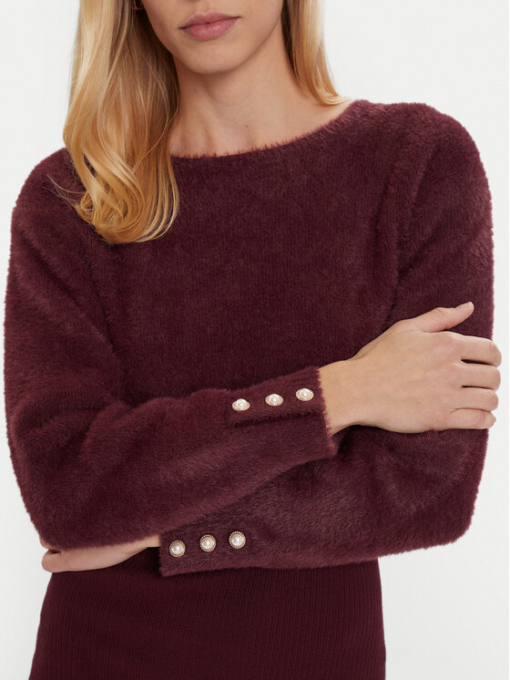 Morgan Morgan Плетена рокля 242-RMONA Бордо Slim Fit