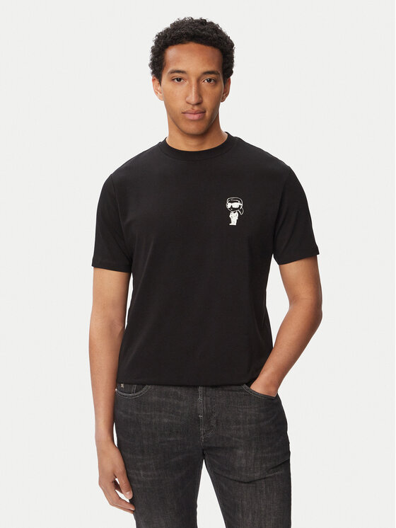 KARL LAGERFELD Tricou 755048 563235 Negru Regular Fit