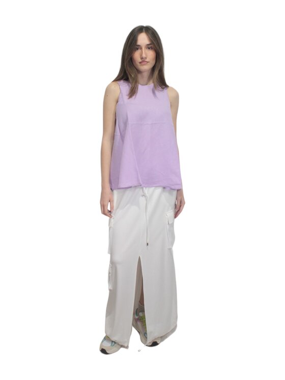 SUN68 SUN68 Canottiera q-roa-31771 Viola Regular Fit