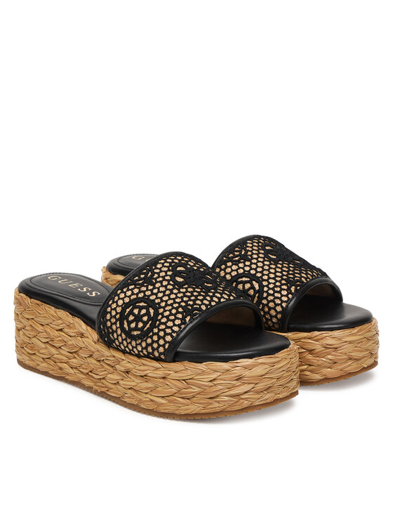 Guess Guess Espadrile FLJBIA FAL04 Negru
