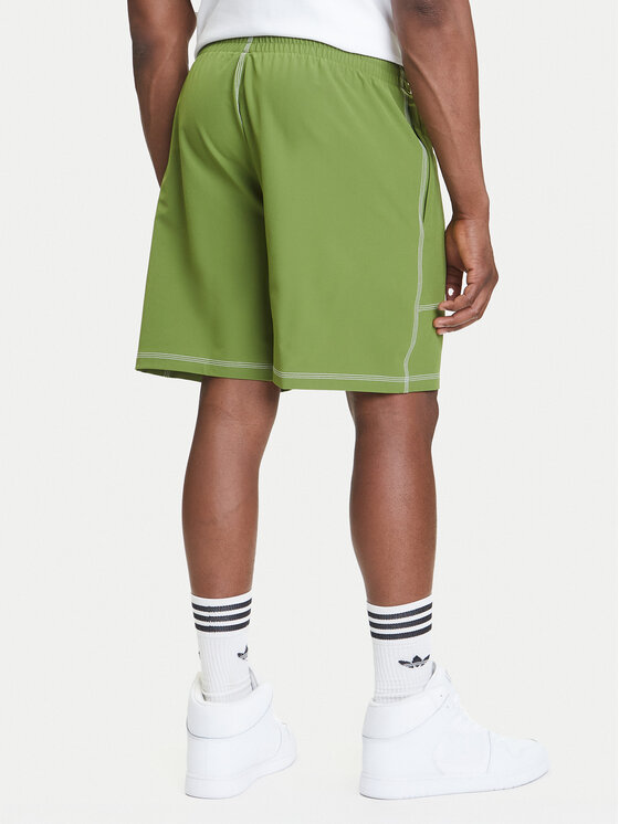 adidas adidas Szorty sportowe Trefoil Essentials KA8540 Zielony Loose Fit