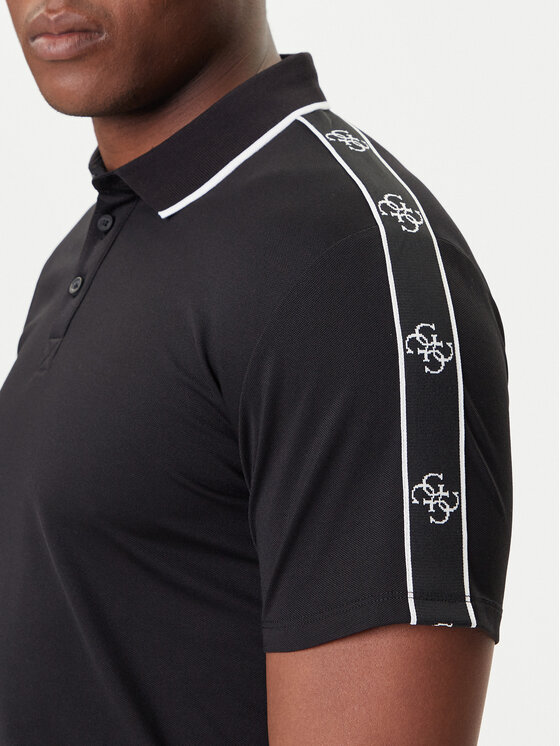 Guess Guess Polo M4YP40 KARS0 Czarny Regular Fit