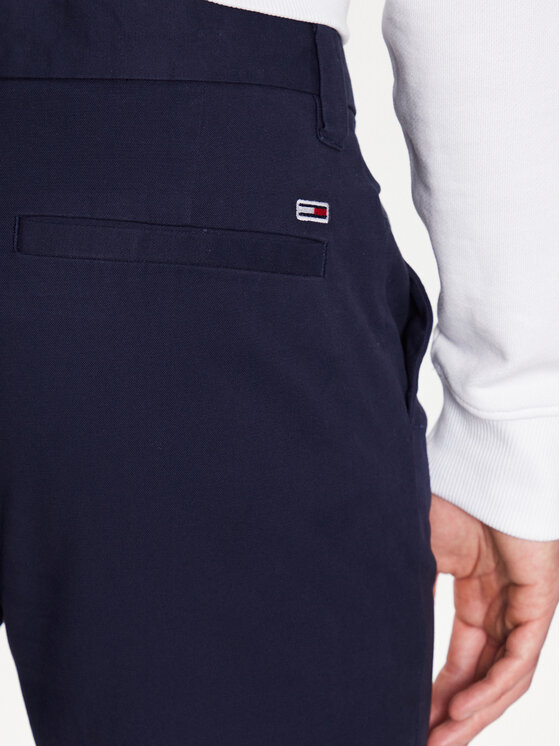 Tommy Jeans Tommy Jeans Pantaloni di tessuto Austin DM0DM15964 Blu scuro Slim Fit