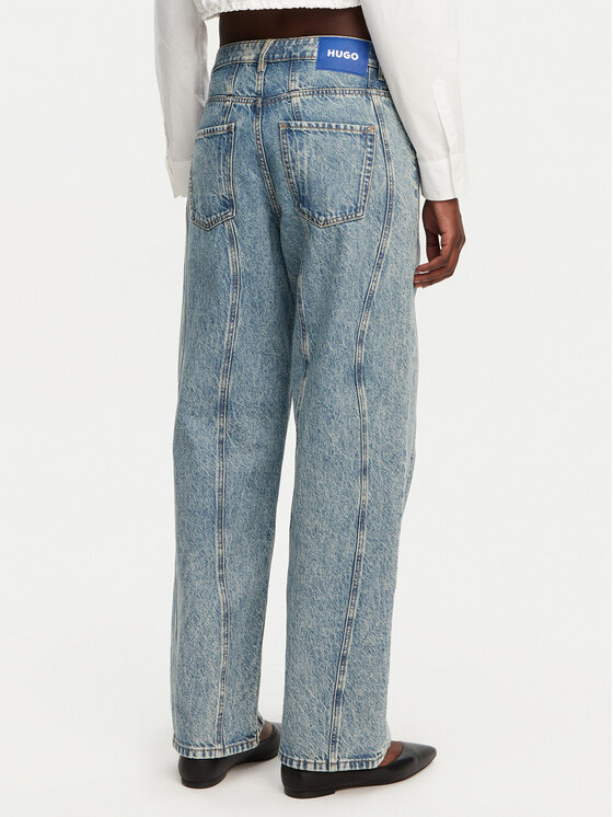 HUGO HUGO Jeans hlače Leni 50531726 Modra Loose Fit