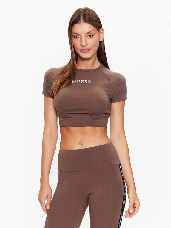 Guess Top V3RP16 KABR0 Kaki Slim Fit