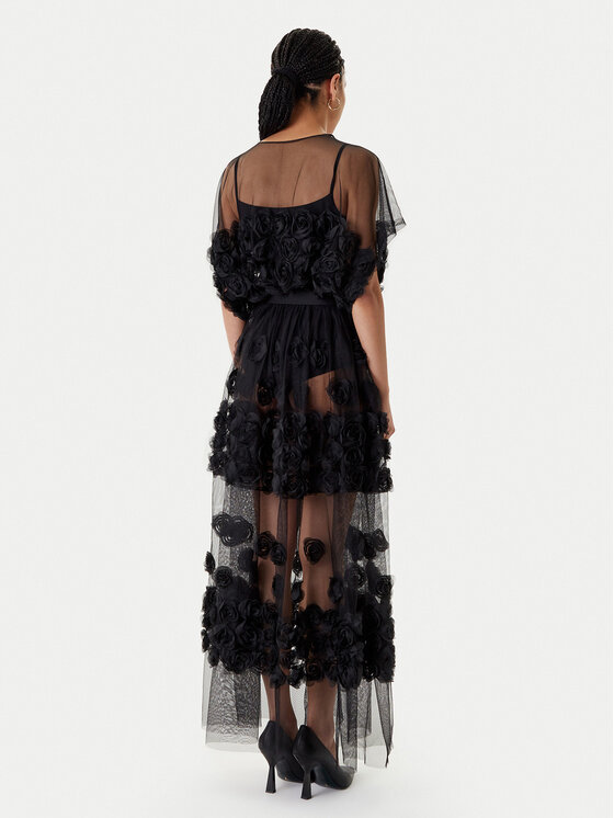 NORMA KAMALI NORMA KAMALI Sukienka koktajlowa ST1253BDP31001 Czarny Loose Fit